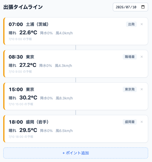 MulmoClaudeで会話だけで作った「出張タイムライン」アプリ
